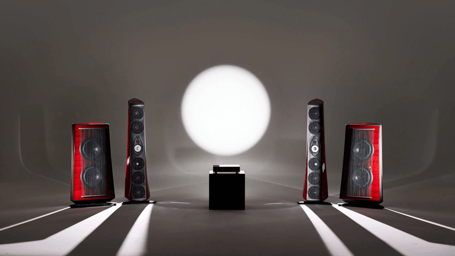 Sonus faber Suprema column speakers.